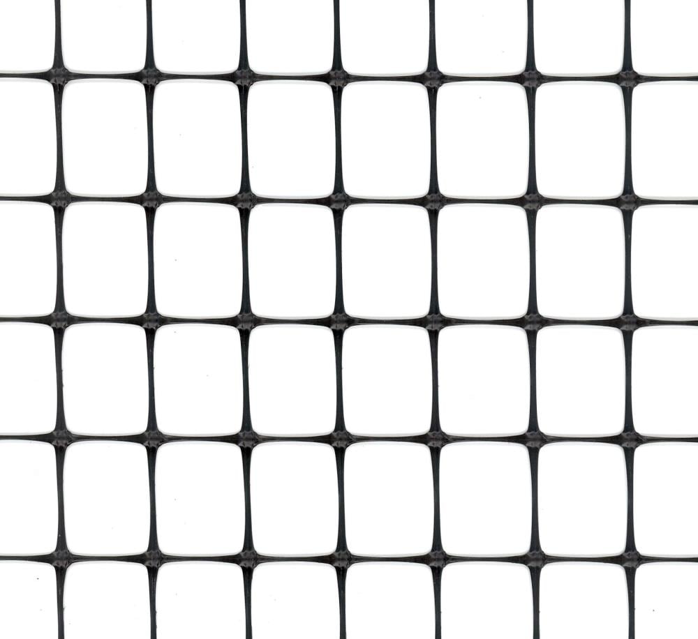 Tenax Multi-Purpose Black Plastic Rolled Fencing 50x4 ft for Gardens