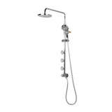 PULSE Lanikai Brushed-Nickel 3-Spray Shower Bar System