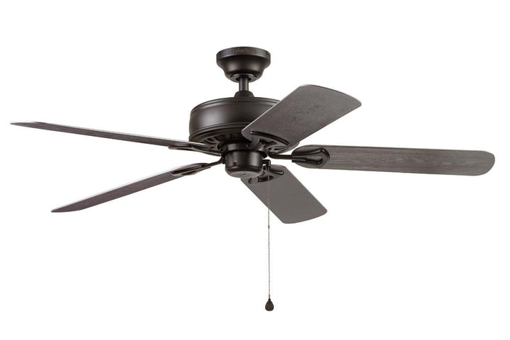 Harbor Breeze Calera 52-in Antique/Aged Bronze Indoor/Outdoor Ceiling Fan, 5-Blade, Pull Chain