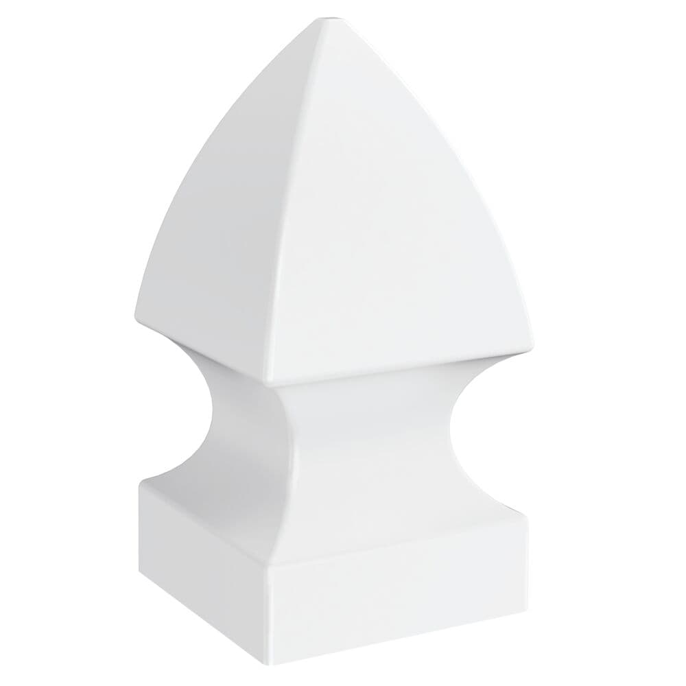 Freedom 5-in W x 5-in L White Vinyl Fence Post Cap- Fits Common Post Measurement: 5-in x 5-in