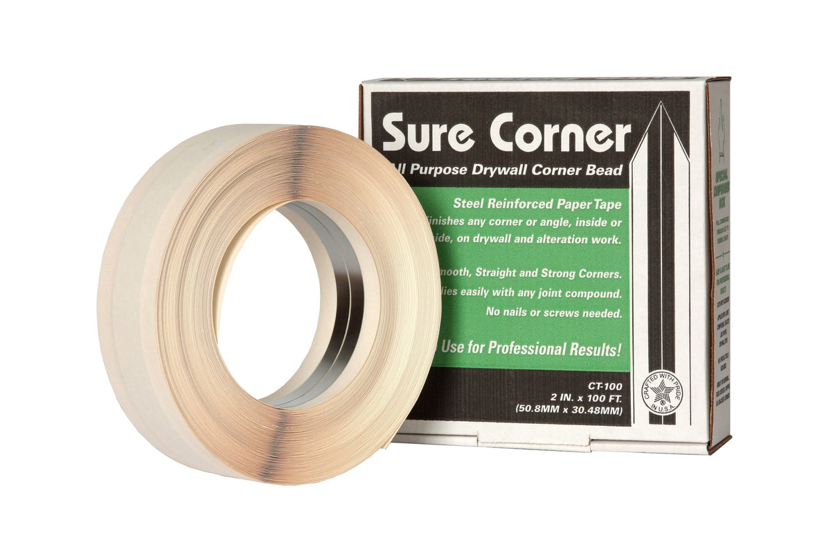 Sure Corner Paper Drywall Tape 2-in x 100-ft Solid Construction Joint Tape - Off-white