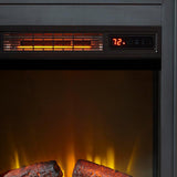 Marshfield 25 in. Freestanding Wall Mantel Electric Fireplace in Dark Blue - Super Arbor