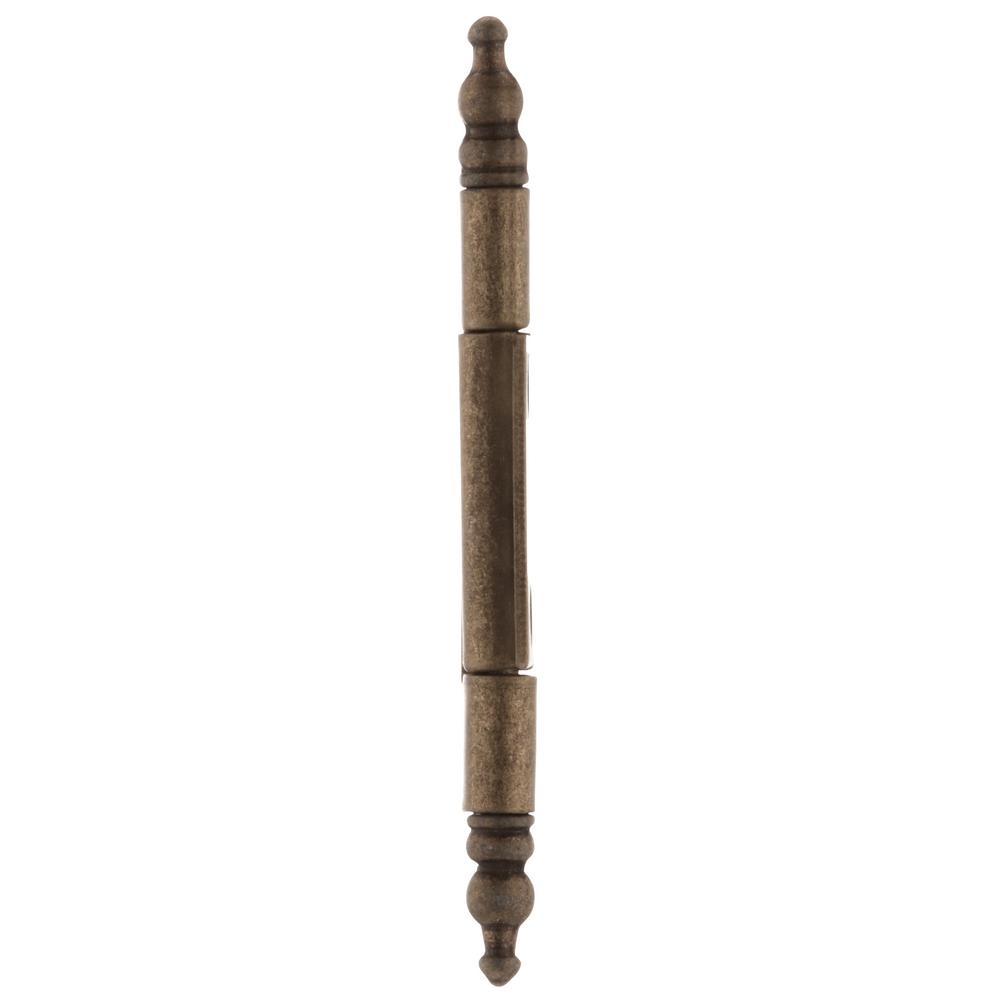 2 in. x 1-5/8 in. Antique Brass Furniture Barrel Hinge - Super Arbor