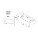 Urban Twin-Full Walnut Bed Drawers - Super Arbor