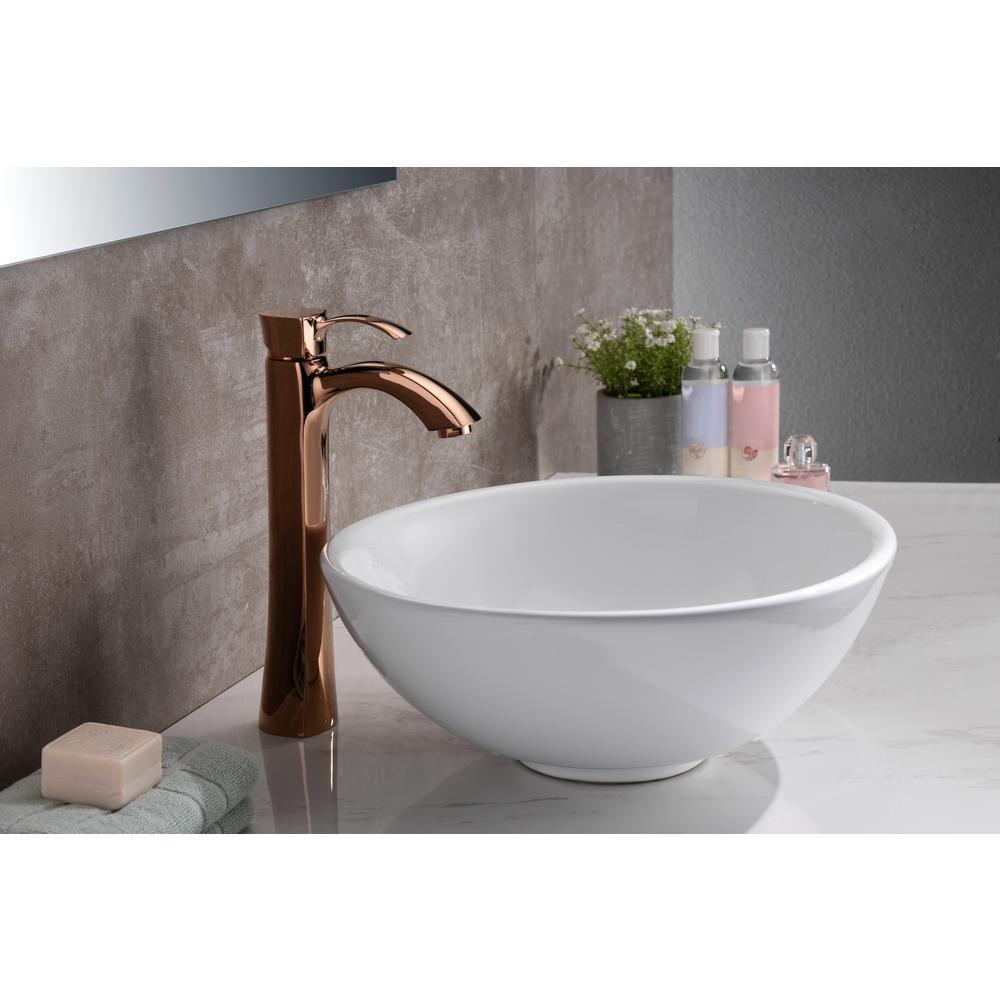 Deux Series Ceramic Vessel Sink in White - Super Arbor