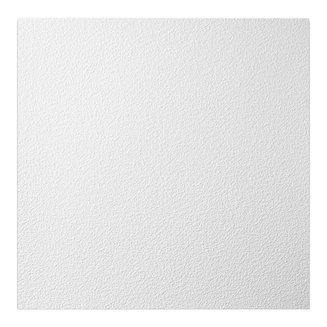 Genesis 2-ft x 2-ft Stucco Pro White PVC Drop Ceiling Tile (1-Pack, 4-sq ft / Case)