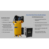 Industrial Plus 80 Gal. 5 HP 1-Phase 2-Stage Silent Air Electric Pressure Lube Air Compressor with 30 CFM Dryer Bundle - Super Arbor