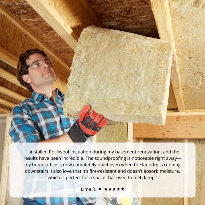 ROCKWOOL Safe'n'Sound Unfaced Mineral Wool Batt Insulation 15-1/4 in x 47 in x 6 in (29.8 sq ft)