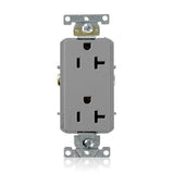 Decora Plus 20 Amp Industrial Grade Duplex Outlet, Black - Super Arbor