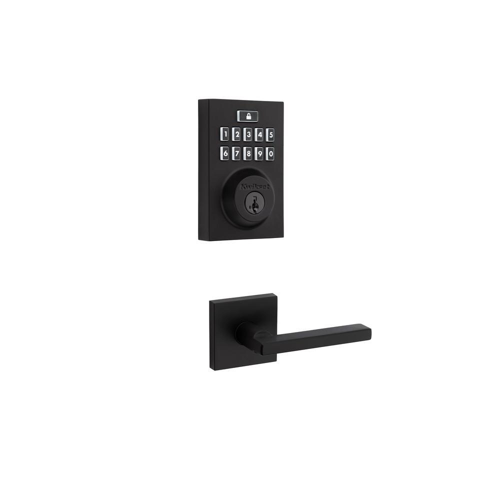 SmartCode 913 Contemporary Venetian Bronze Single Cylinder Electronic Deadbolt with Halifax Hall/Closet Lever - Super Arbor