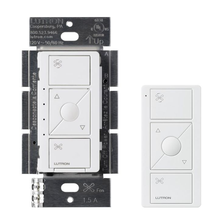 Lutron Caseta Wireless Smart Fan Speed Control and Remote Kit, White