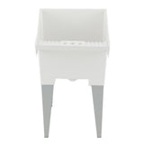 Utilatub 24 in. x 20 in. Structural Thermoplastic Floor-Mount Utility Tub in White - Super Arbor
