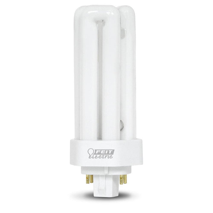 18-Watt Equivalent PL CFLNI Triple Tube 4-Pin GX24Q-2 Base Compact Fluorescent CFL Light Bulb, Soft White 2700K (1-Bulb) - Super Arbor