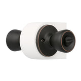 Terrace Oil Rubbed Bronze Privacy Bed/Bath Door Knob with Universal 6-Way Latch (6-Pack) - Super Arbor