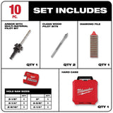 BIG HAWG Carbide Hole Saw Kit (10-Piece) - Super Arbor