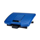 Blue Adjustable Height Ergonomic Foot Rest with Massage Rollers - Super Arbor