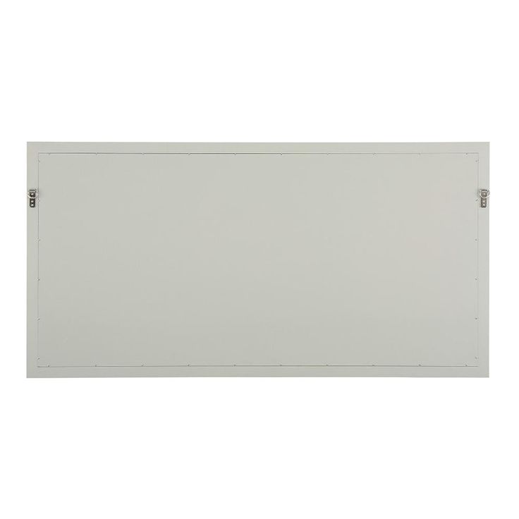 60 in. W x 31 in. H Framed Rectangular  Bathroom Vanity Mirror in Grey