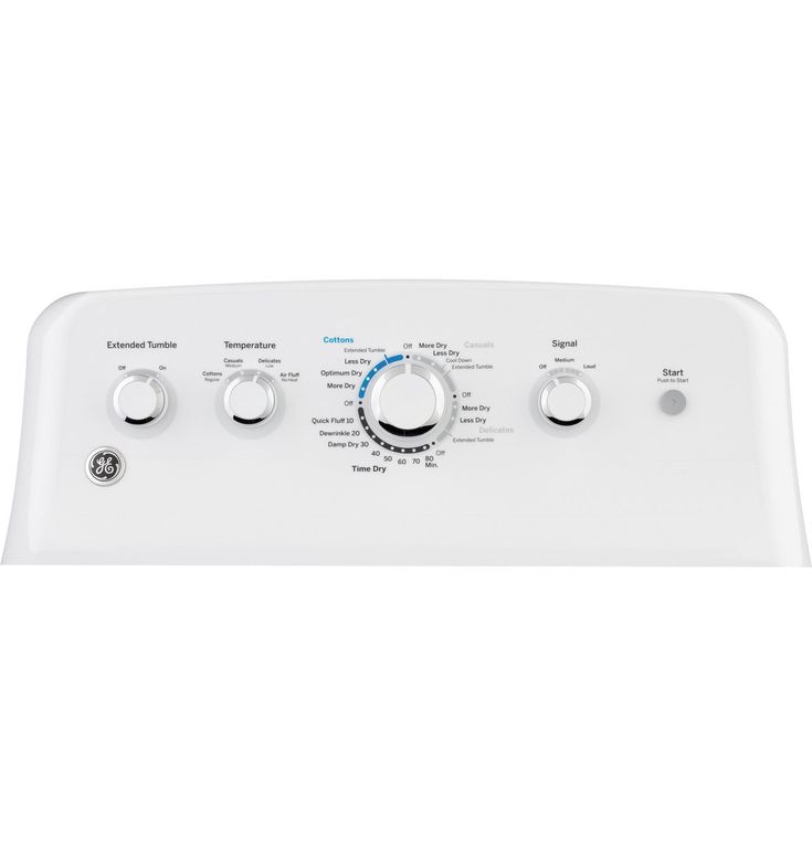 GE 7.2-cu ft Electric Dryer (White)