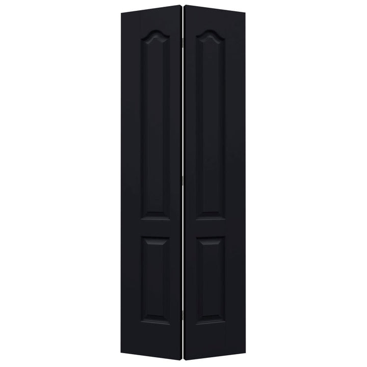 JELD-WEN Princeton 24-in x 80-in Midnight 2-Panel Arch Top Prefinished Molded Composite Bifold Door (Hardware Included)