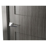 30 in. x 80 in. Liah Gray Oak Finished Frosted Glass 4-Lite Solid Core Wood Composite Interior Door Slab No Bore - Super Arbor