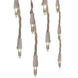 GE StayBright 100-Count Constant White Mini LED Plug-In Christmas Icicle Lights