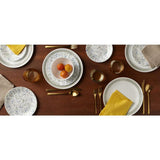 Classic 16-Piece Casual Prairie Garden Gray Glass Dinnerware Set (Service for 4)