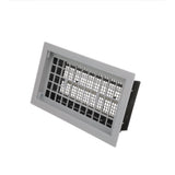 16 in. x 8 in. Automatic Foundation Vent in Gray (Carton of 10) - Super Arbor