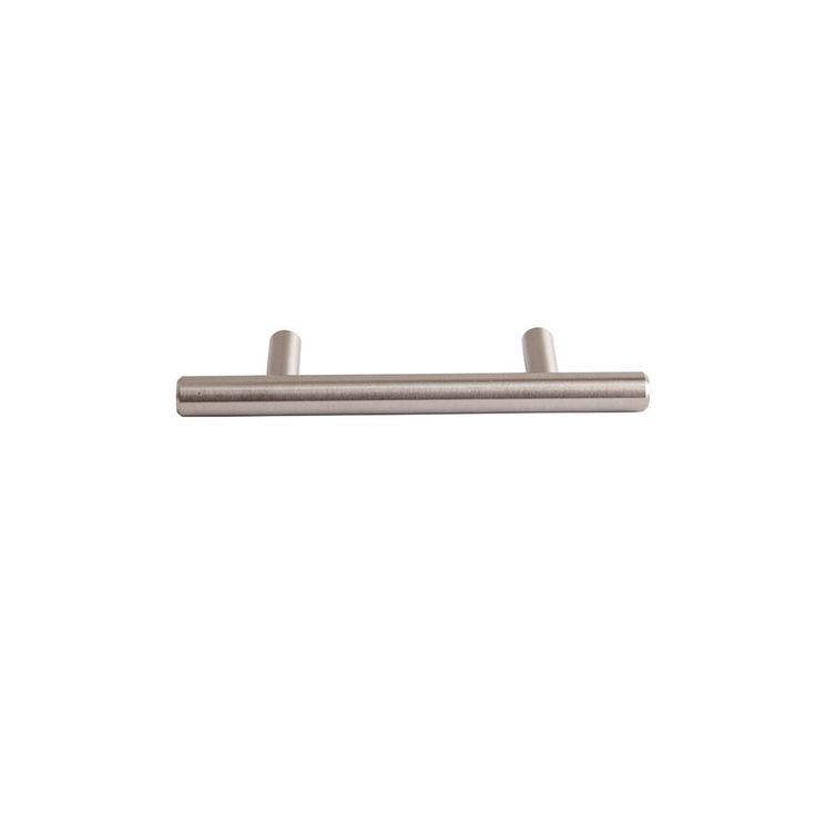 3 in. (76 mm) satin nickel Euro Bar Drawer Center-to-Center Pull (50-Pack)