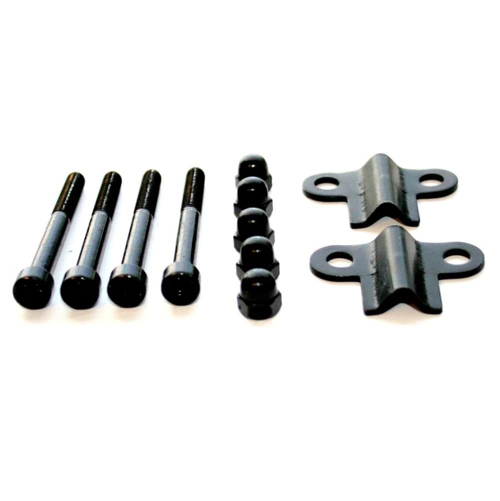 Ironcraft Accessory 3-in Black Powder Coated Metal Fence Mounting Bracket For Metal Fence