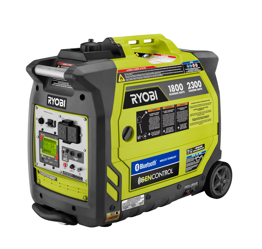 RYOBI 2,300 Starting Watt Reconditioned Bluetooth Super Quiet Gasoline Powered Digital Inverter Generator