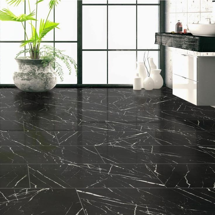 Aashini Black 16 in. x 32 in. Polished Porcelain Floor and Wall Tile (14.20 sq. ft./Case)