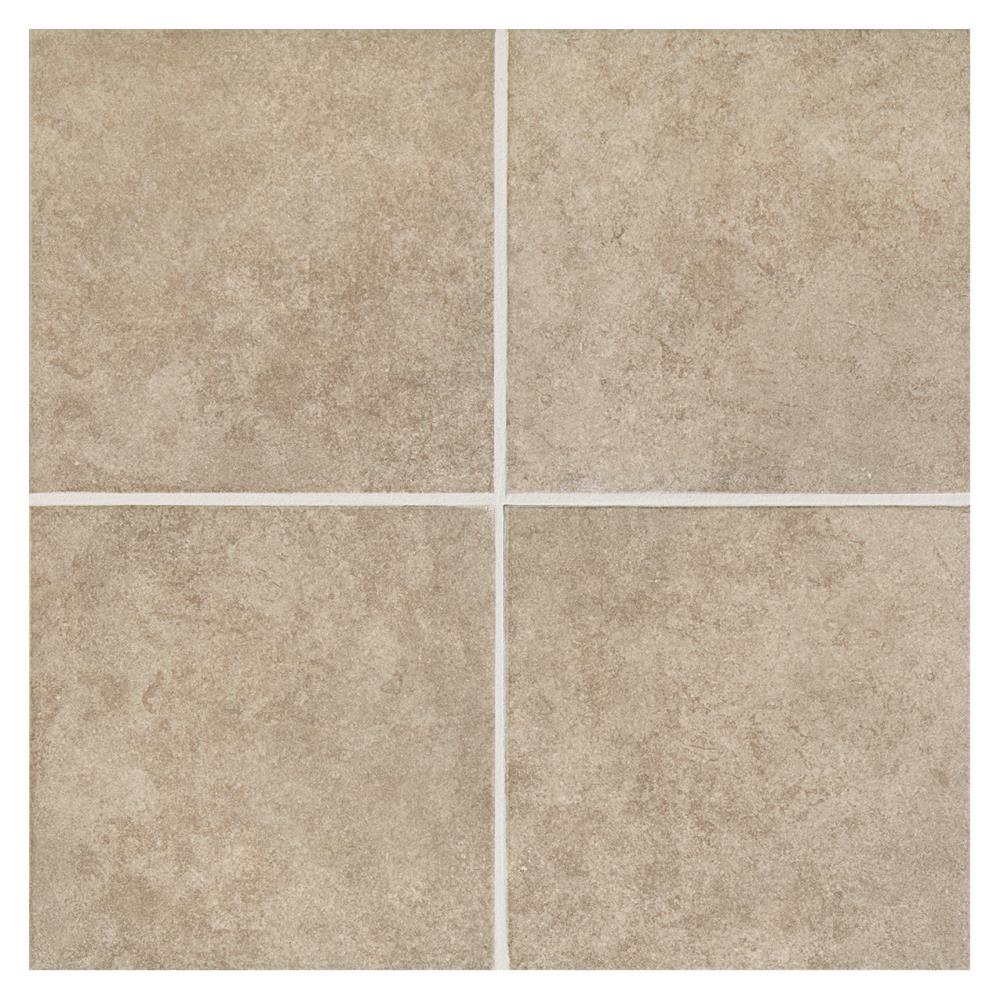 American Olean Castlegate 15-Pack Gray 12-in x 12-in Glazed Porcelain Stone Look Floor and Wall Tile