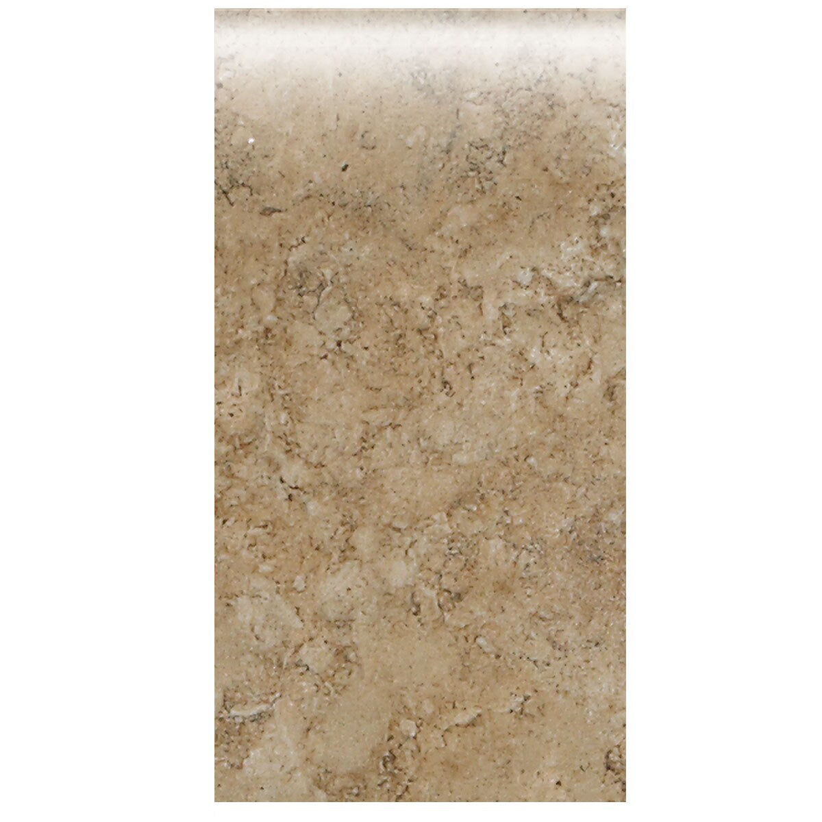 American Olean Bordeaux Marron Ceramic Bullnose Tile, Glazed, Non-Vitreous (4-in x 8-1/2-in)