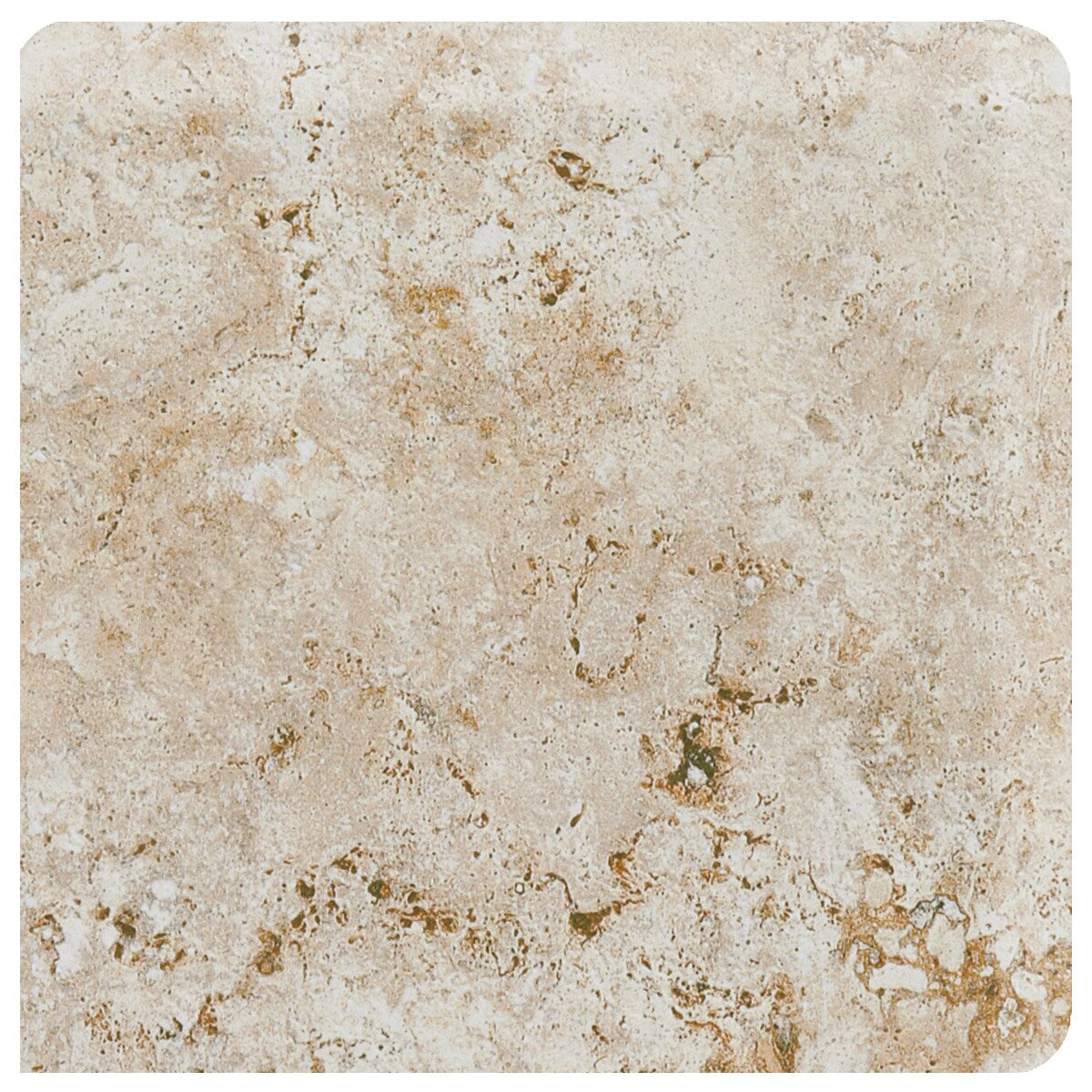 American Olean Bordeaux Creme Ceramic Bullnose Tile, 3-in x 3-in