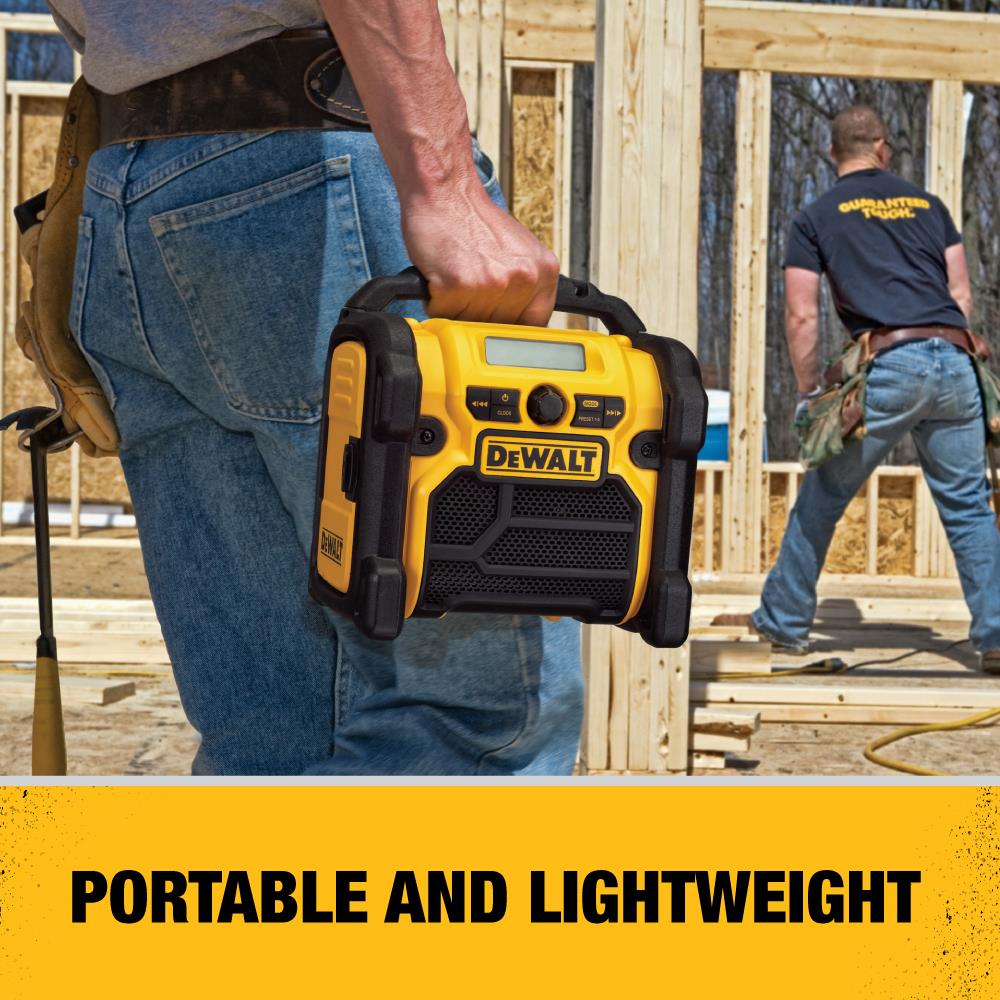 DEWALT 12V/18V/20V MAX Water-Resistant Cordless Jobsite Radio, DCR018