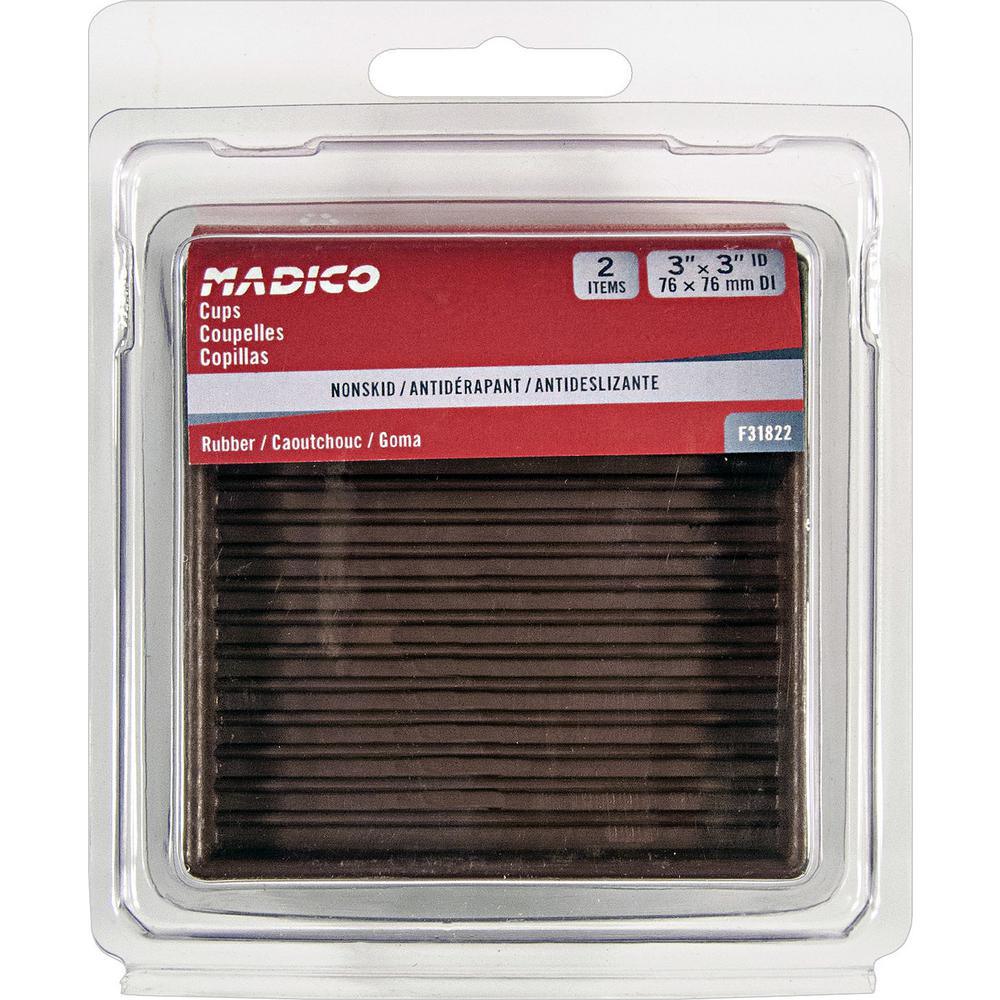 3 in. Brown Base Glides (2-Pack) - Super Arbor