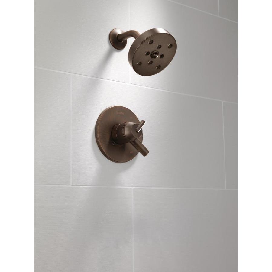Delta Trinsic Matte Black 1-Handle Shower Faucet - Super Arbor