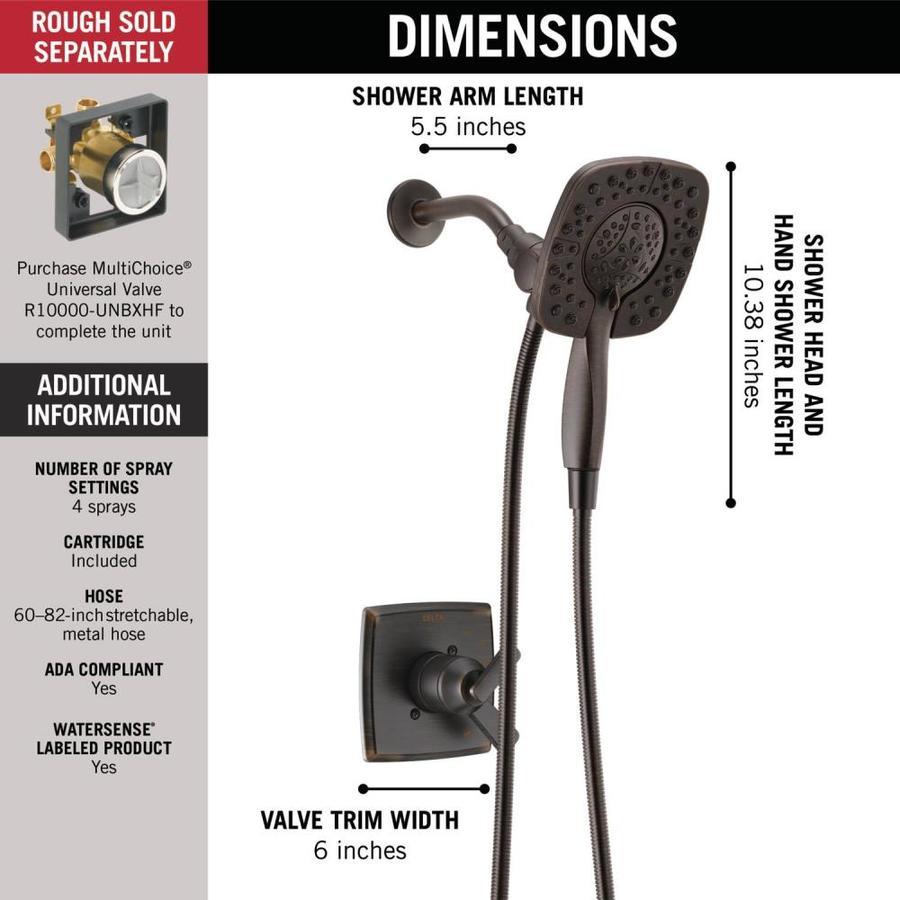 Delta Ashlyn Venetian Bronze 1-Handle Shower Faucet
