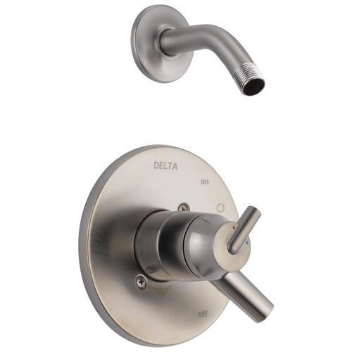 Delta Trinsic Matte Black 1-Handle Shower Faucet - Super Arbor