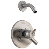 Delta Trinsic Matte Black 1-Handle Shower Faucet - Super Arbor