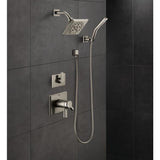 Delta Pivotal Matte Black 1-Handle Shower Faucet - Super Arbor