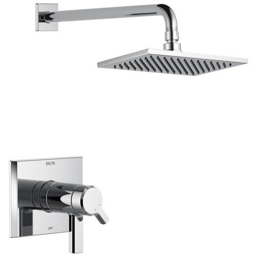 Delta Pivotal Matte Black 1-Handle Shower Faucet - Super Arbor