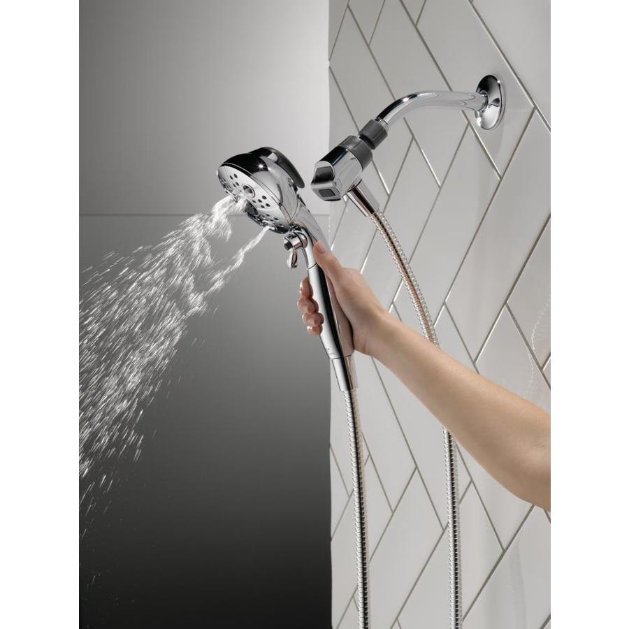 Delta Universal Showering Components Brushed Nickel 6-Spray Handheld Shower 1.75-GPM (6.6-LPM) - Super Arbor