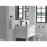 Delta Sandover Spotshield Brushed Nickel 1-Handle Single Hole WaterSense Bathroom Sink Faucet with Drain and Deck Plate - Super Arbor