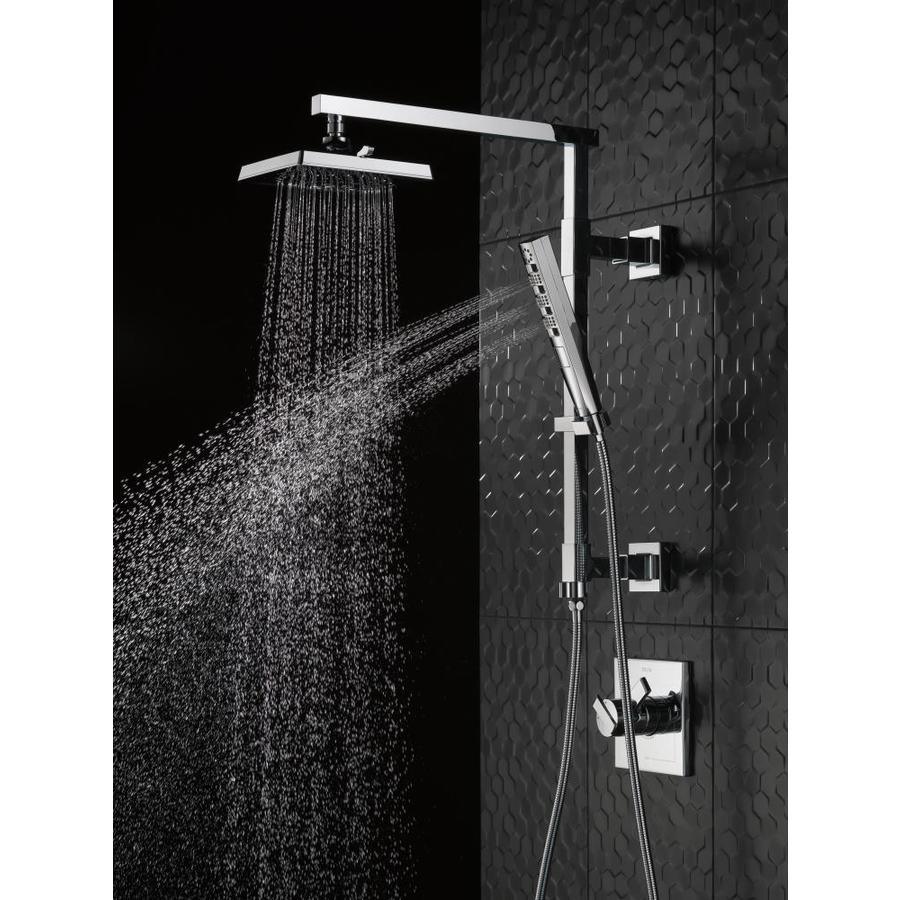 Delta 0.5-in Matte Black Shower Arm with Diverter - Super Arbor