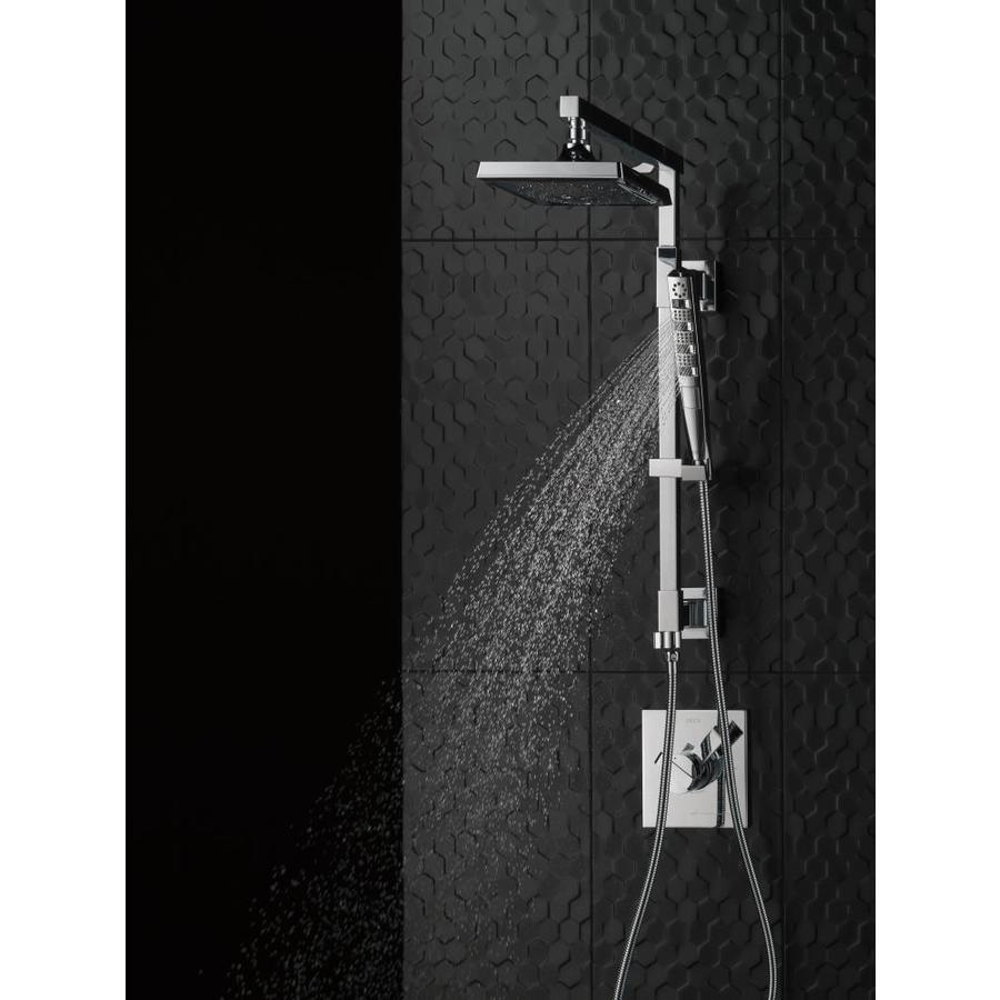 Delta 0.5-in Matte Black Shower Arm with Diverter - Super Arbor