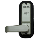 Satin Nickel Keyless Mechanical Passage Door Lever Lock Handle set - Super Arbor