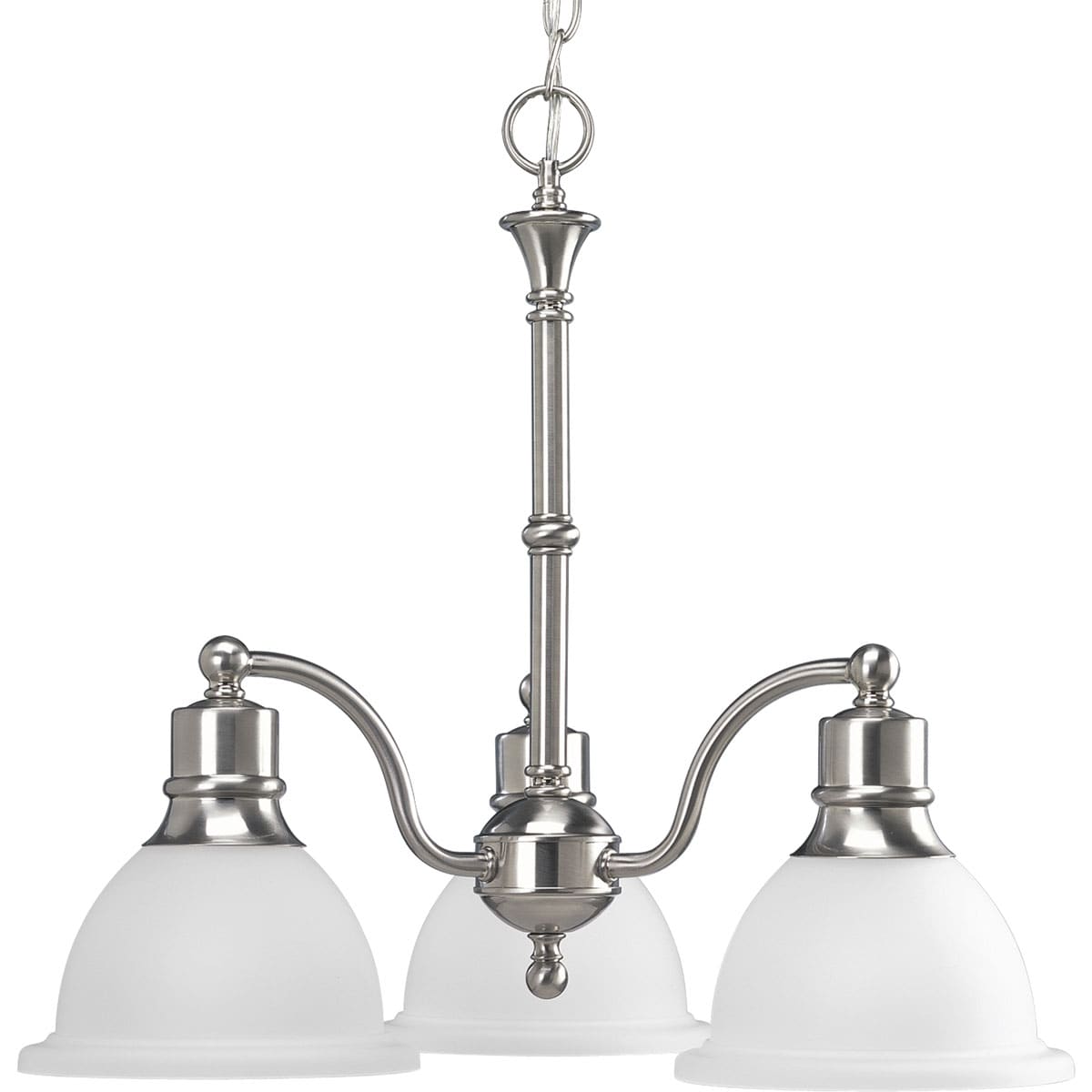 Progress Lighting Madison 3-Light Brushed Nickel Transitional Chandelier