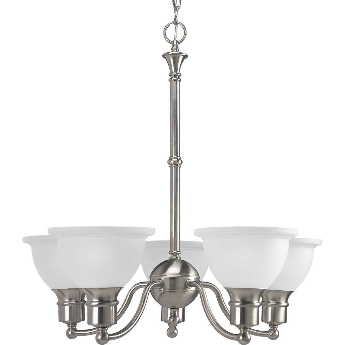 Progress Lighting Madison 5-Light Brushed Nickel Transitional Chandelier