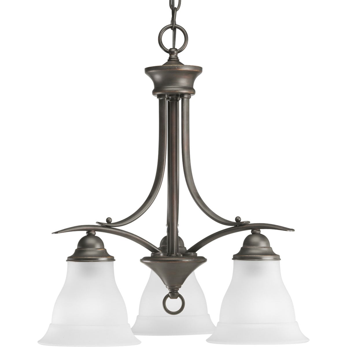Progress Lighting Trinity 3-Light Antique Bronze Transitional Chandelier